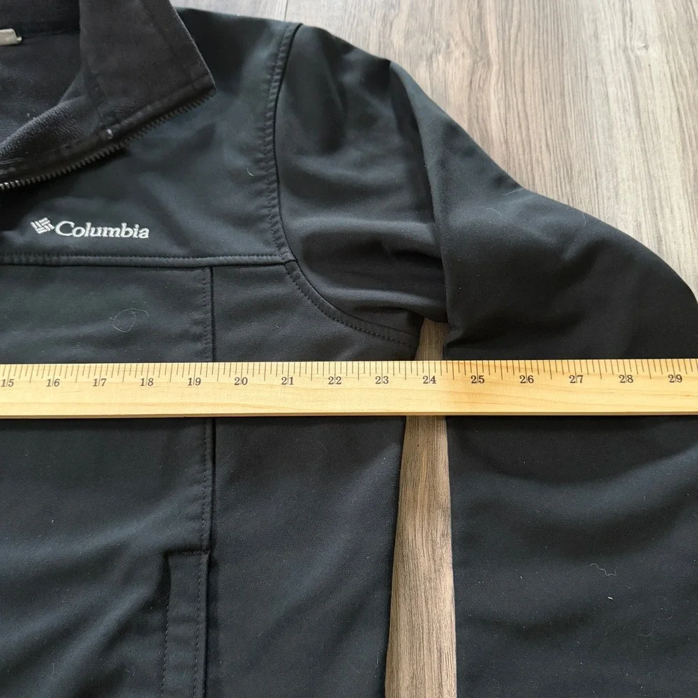 Columbia Men's Ascender Softshell Full Zip Jacket Large Black Omni-Shield XM6093